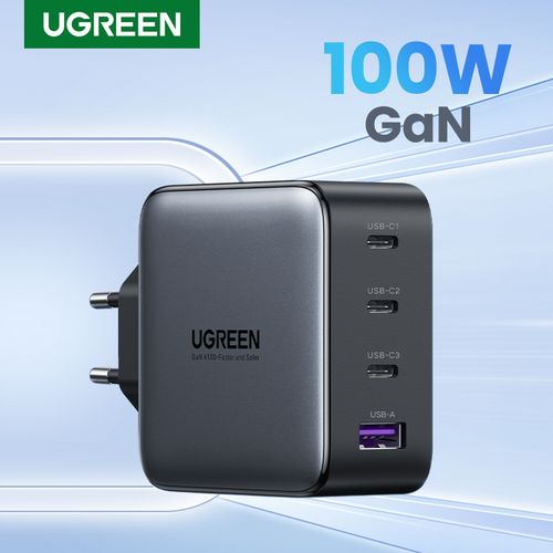 UGREEN US Plug Laptop Charger GaN 100W 65W Fast Charger