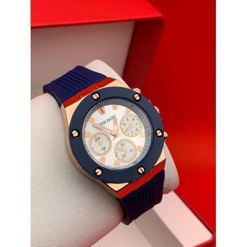product_image_name-Fashion-Unique Stylish Unisex Fashions Rubber-Strap dark-blue Wrist Watch-1