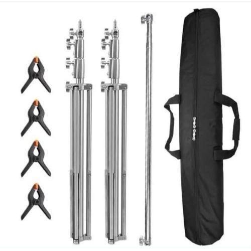 Generic Silver Mobile Photography Backdrop Stand Kit