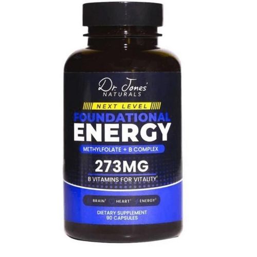 product_image_name-Dr. Jones' NATURALS-Methyfolated Vitamin B complex 90 Capsules -1