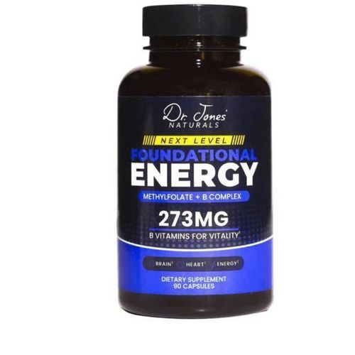 product_image_name-Dr. Jones' NATURALS-Methyfolated Vitamin B complex 90 Capsules -4