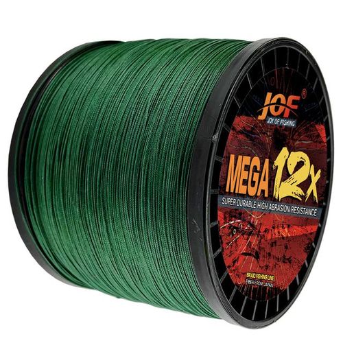 Generic Jof 12 Strands Carp Fishing Line 300m 500m 100m X12 Braided  Multifilament Pe Wire Super Durable Smooth For Surfcasting Tackle