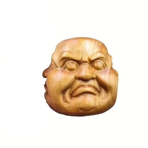 Generic Hand-carved desktop ornaments - joy, anger, sadness and happiness