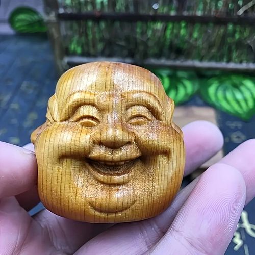 Generic Hand-carved desktop ornaments - joy, anger, sadness and happiness - image 3