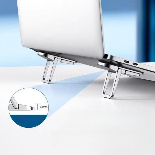 product_image_name-Generic-Foldable Zinc Alloy Laptop Stand (2-Piece) - 10mm Thin, 10kg Load-Bearing Triangular Support, Non-Slip, Compatible with Multiple Laptop Sizes-4