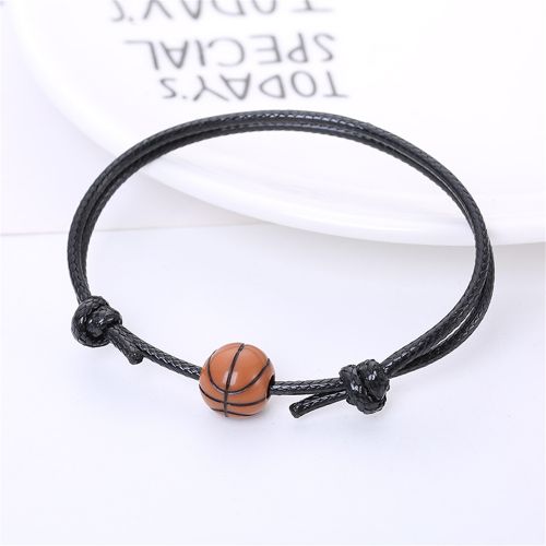 Football Leather Adjustable Bracelets