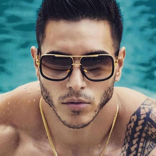 Generic New Fashion Big Frame Sunglasses Men Square Metal Sun Glasses Women Retro Sun Glasses Vintage High Quality Gafas Oculos De Sol Jumia Nigeria
