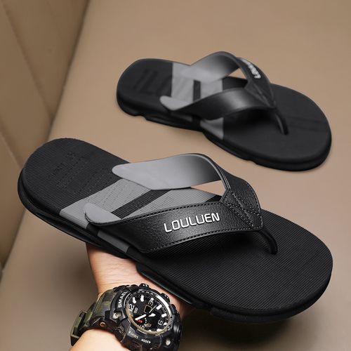 Flangesio Luxury Men's Slippers Shoes Top Quality Cool Flip Flops