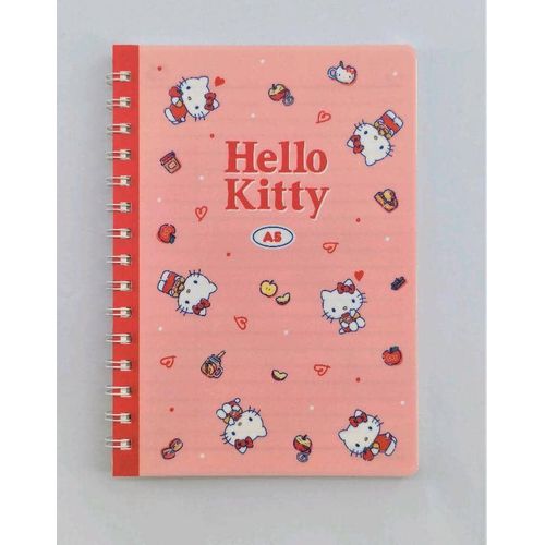 product_image_name-Miniso-Hello Kitty Retro Collection A5 PP Wire-bound Book (80 Sheets)-1