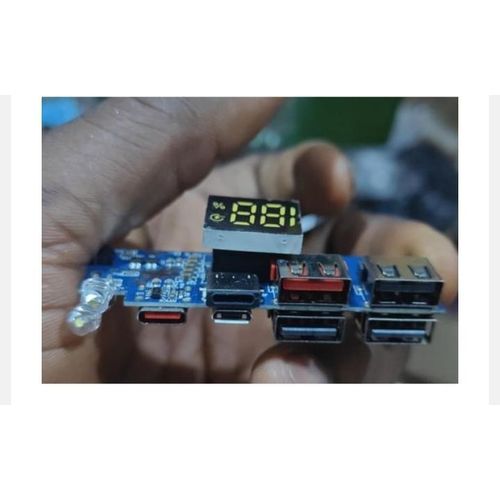 Generic iP5356 22.5W 5V 2.4A 4 USB Type-C Power Bank Module With Back Light And Digital Display