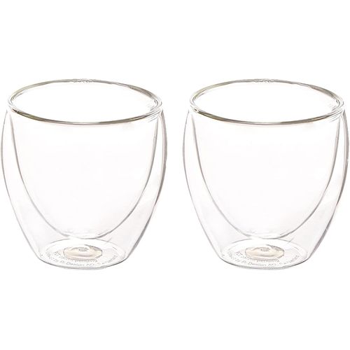 Bodum Pavina Glass, Double-Wall Insulated Glasses, Clear, 8 Ounces Each (Set of 2)