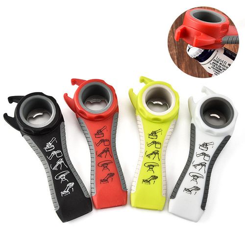 5 In 1 Multi-function Bottle Opener Stainless Steel Plastic Can