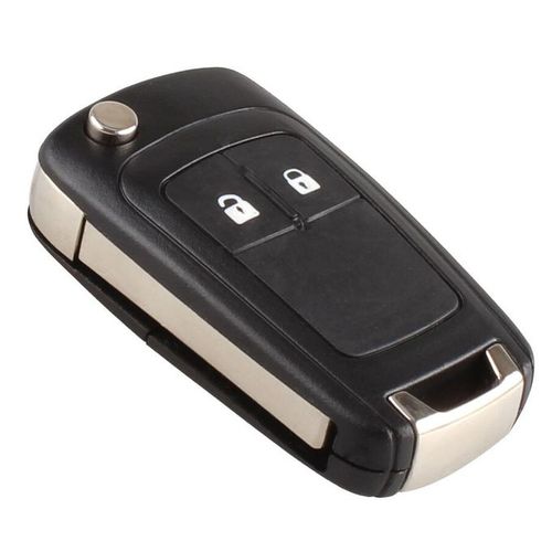 Generic Universal Car Auto Flip Key Fob Case Shell 2 Button For Blank For  OPEL