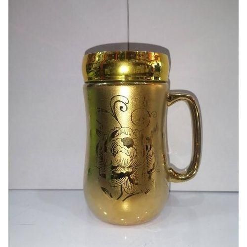 Generic Gold design multi purpose mug with cover