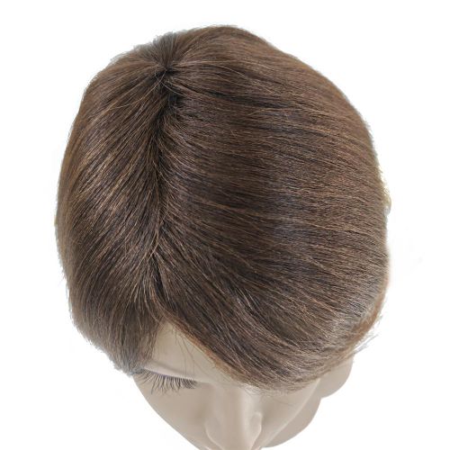 Black Pearl Noble Bob Wig Human Natural Hair Side Swept Bangs - image 6