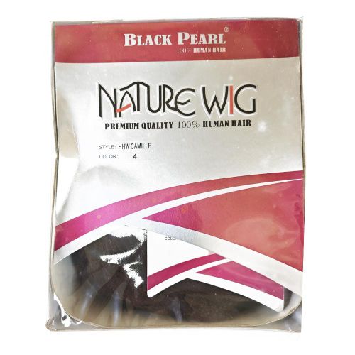 Black Pearl Noble Bob Wig Human Natural Hair Side Swept Bangs - image 7