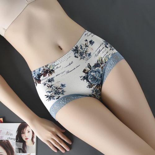 Fashion 3pcs Cotton Crotch Seamless Ladies Pants Breathable Woman Panties