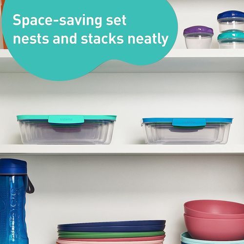 Sistema Nest It Meal 5-Pc. Prep Food Storage Container with Lid Set