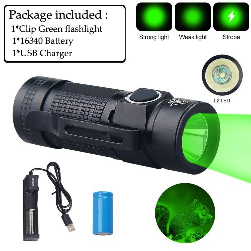 Flashlight Clip Led Usb Rechargeable