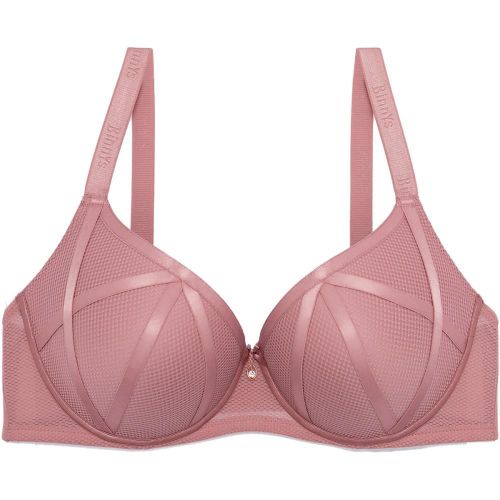 Binnys New & Improved Comfortable Push Up Bra,Full Coverage Cup Plus Size Lifting Bra, Underwire Support with Mesh Sides, Adjustable Strap Fixed Non-Removable Pads Graduation Ceremony Women's Bra - image 2
