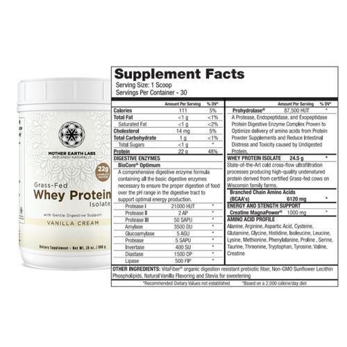 product_image_name-Mother Earth-Grass-Fed Whey Protein Isolate Vanilla Cream Flavour 800g-2
