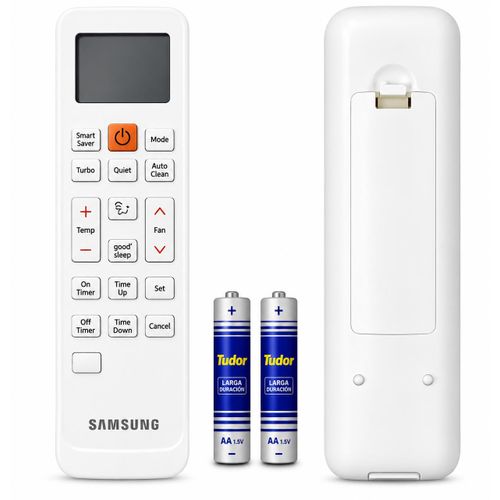Samsung Split Air Conditioner (AC) Replacement Remote Control with 2 AA Batteries – White