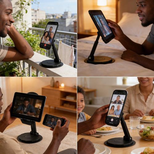 product_image_name-Generic-Black desktop phone holder - adjustable height and angle, foldable portable phone holder-4