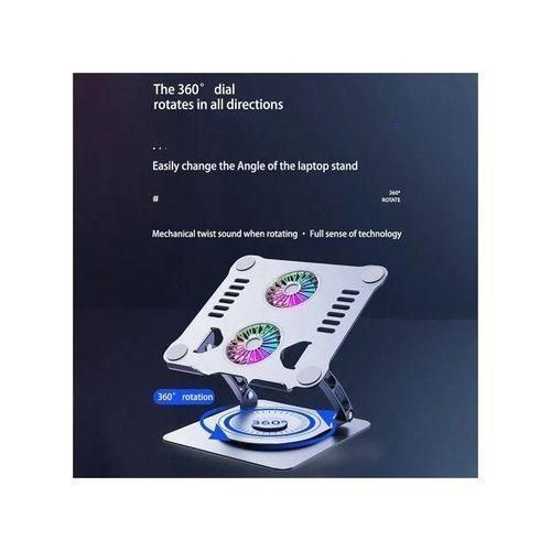 Generic Laptop Stand V4.1 360 Base With Electric Fan and 360 Degree Rotation - image 2