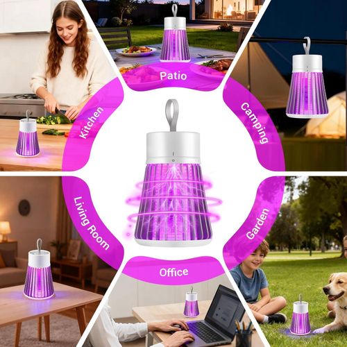 Generic Rechargeable Electric Shock Mosquito Killing Lamp Household Portable - image 4