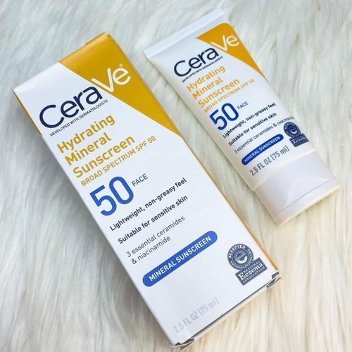 Cerave Hydrating Mineral Sunscreen Broad Spectrum Spf 50 Face Jumia