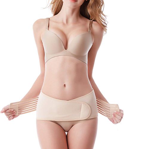 Fashion (Beige-Pelvic Belt)Postpartum Belly Band Belt 3In1 Wrap