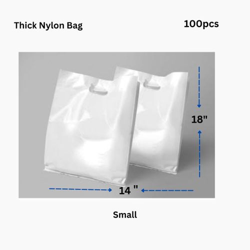 product_image_name-Generic-100pcs Thick Nylon PolyBag, fashion Packaging Nylon - White-1