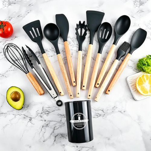 Generic 12PCS Non-Stick Silicone Cooking Utensils Set