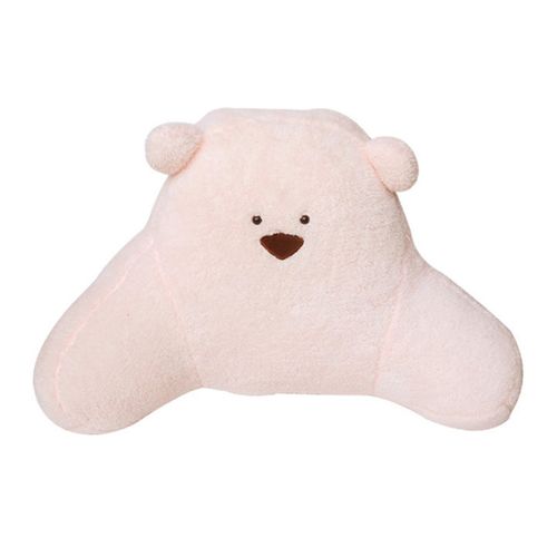 Cartoon Animal Plush Office Chair Cushion Pink Non-slip Lumbar