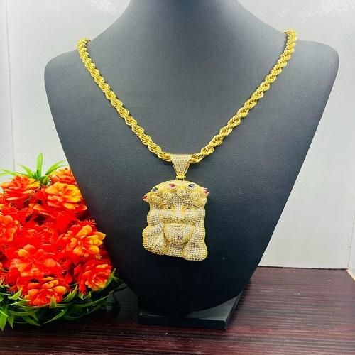 product_image_name-Fashion-GOLD LINK PLATED PENDANT -CHAIN-1