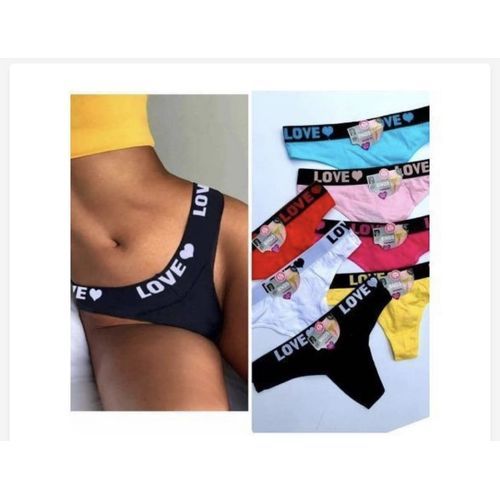 Fashion Ladies Sexy Panties Love Gstrings 4In A Pack (set Of 6) Any HIP  Size