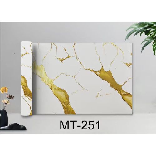 Generic Marble Patterned PVC Wallpaper Sheet - Self Adhesive (4ft×9.5ft)