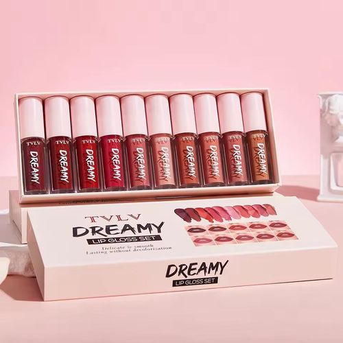 product_image_name-Fashion-10 Pieces/Set Lip Gloss Velvet Lipstick: Waterproof and Long-Lasting Lip Gloss Women's Moisturizing Lipstick Set-3