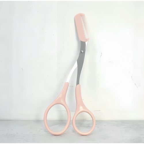 product_image_name-Generic-2-in-1 Eyebrow Scissors with Comb - Precision Grooming Shears for Shaping & Trimming Eyebrows, 12.5cm-3