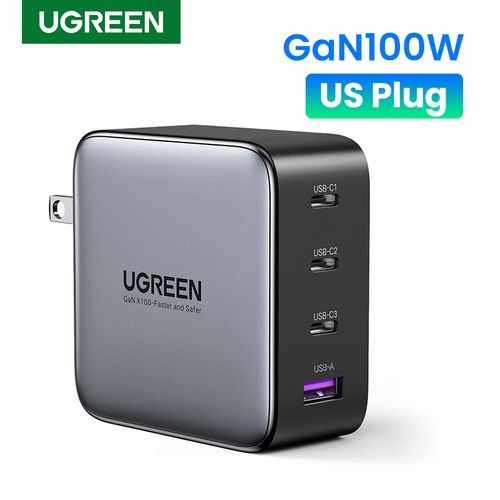 Ugreen Nexode 100W USB C Charger Plug 4-Port GaN Type C Fast Wall