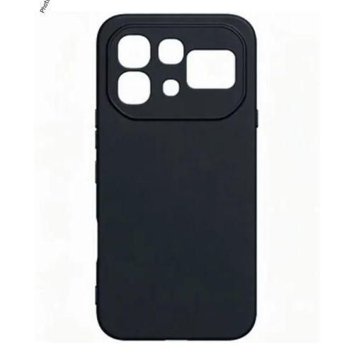 Generic Infinix Note 60 Pro 4G Classic Minimalist Slim Design Protective Matte Black Silicone Back Case