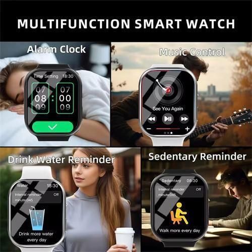 Generic Series 10 7-in-1 Strap 2.2" Bluetooth Call Full Touchscreen Smartwatch- For Android and iOS - image 2