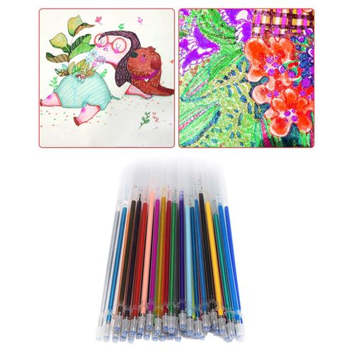 Buy HAYMAN 48 Pc Gel Pens set Color gel pens, Metallic, Neon pens,Glitter  Set Good gift For Coloring Kids Sketching Painting Drawing Online at Lowest  Price Ever in India | Check Reviews
