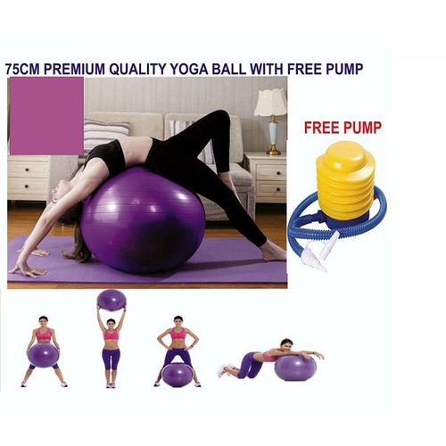 Generic 75CM Big Premium Exercise GYM Yoga Ball Pregnancy Birthing + Free | Jumia Nigeria