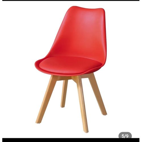 Generic Modern red molded dining chair