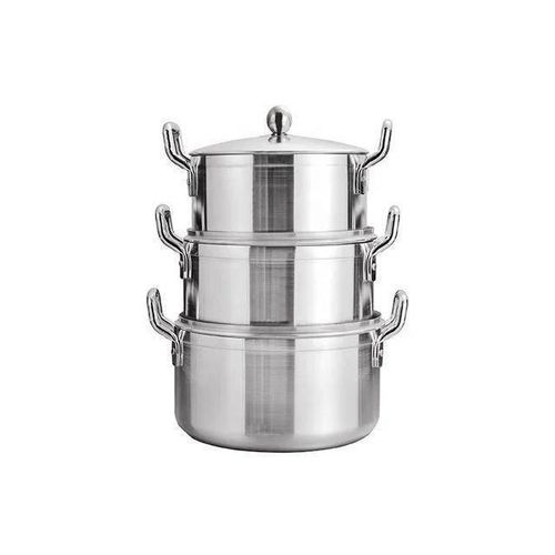 Generic 7 Sets High Quality Non-Toxic Aluminium Steel Deep Pot Cookware Set - image 2