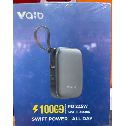 Vaib 10000mAh Swift Power Bank For Android and iPhone