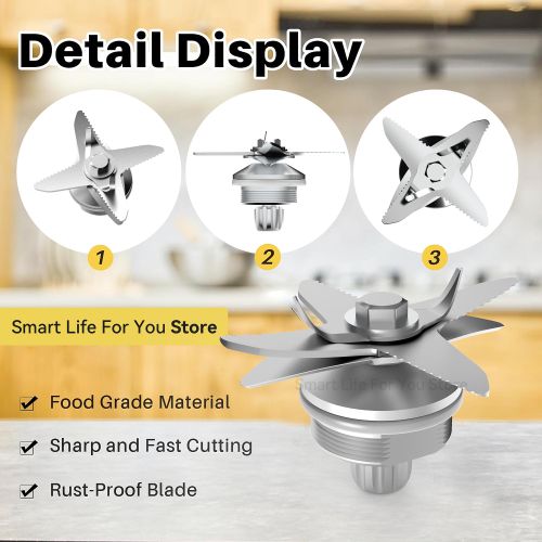 Generic Blender Replacement Accessory Set 5 Pack – Seal Ring, 6-Blade, Sensor, Fixing Disc & Puller – Fits Silver Crest & Other Blender 1/2/3L - image 2