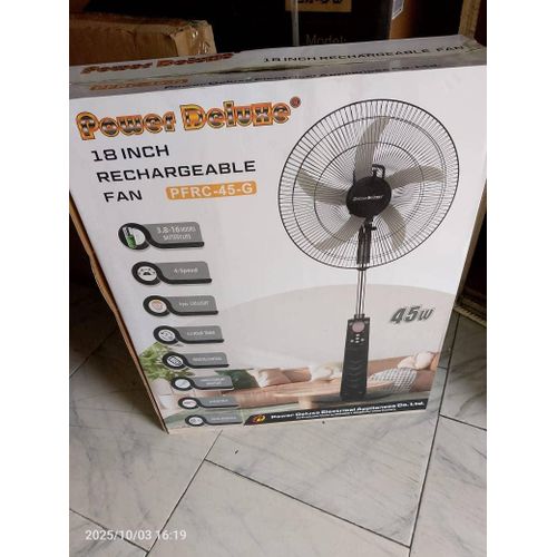 product_image_name-Generic-POWER DELUXE 18 INCHES REACHABLE STANDING FAN -1