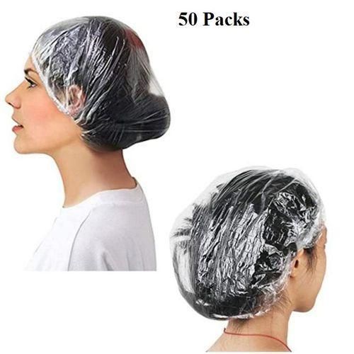 Generic 50 Packs Disposable Shower Caps For Hotel, Spa,Bath, Kitchen - image 3